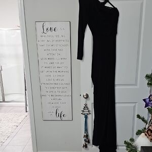 PrettyLittleThing Elegant Black Gown